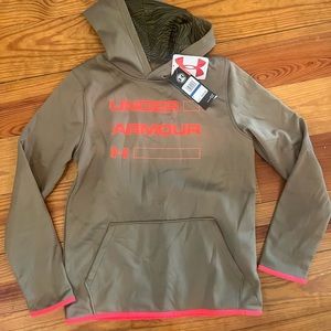 Boys green under armpit hoodie new with tags